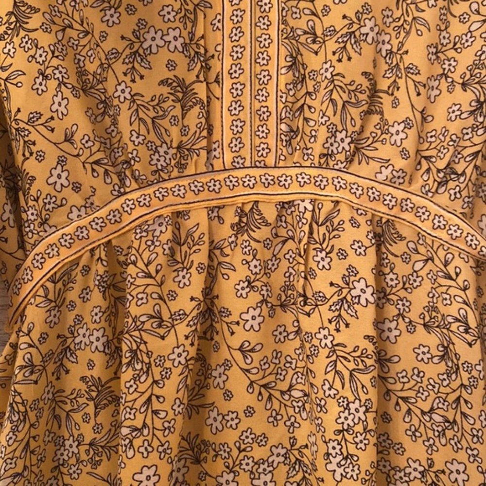 Beautiful Max Studio Yellow/Ivory Dress New Size XS - Picture 7 of 9